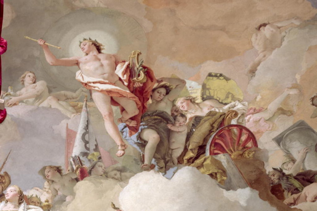Detail of Apotheosis of the Spanish Monarchy by Giovanni Battista (1696-1770) Tiepolo