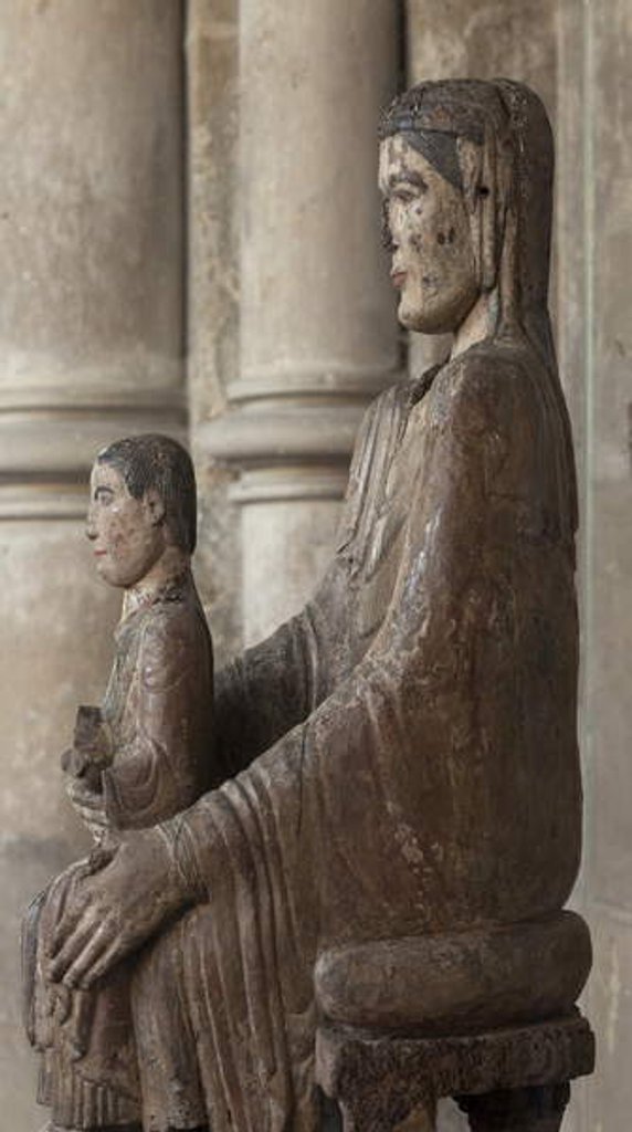 Detail of Virgin and Child by School French