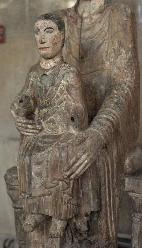 Detail of Virgin and Child by School French