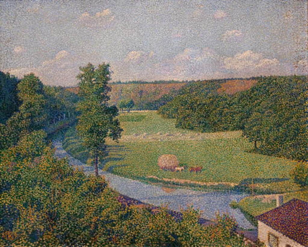 Detail of The Samber Valley, 1890 by Theo van Rysselberghe