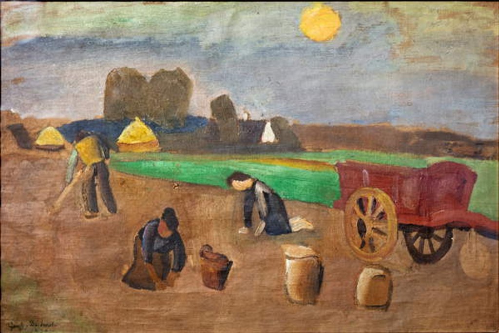 Detail of Potato Harvest, 1920 by Gustave de Smet