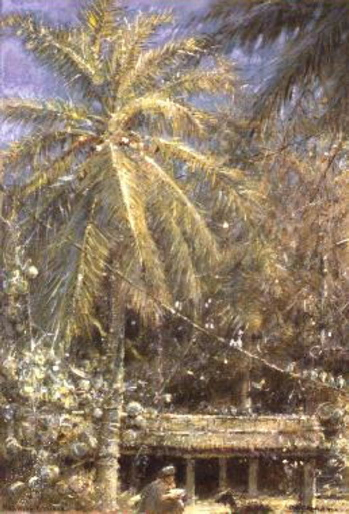 Detail of The Story of the Shipwreck from Robinson Crusoe by Albert Goodwin