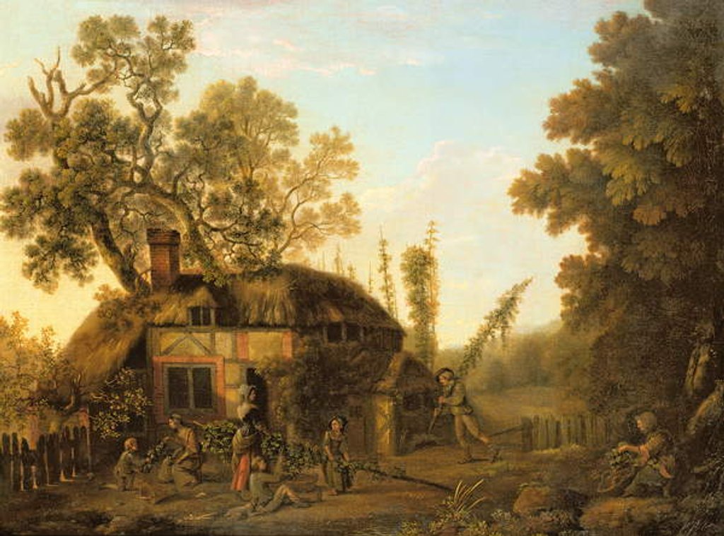 Detail of Hop-Picking, c.1760 by George of Chichester Smith