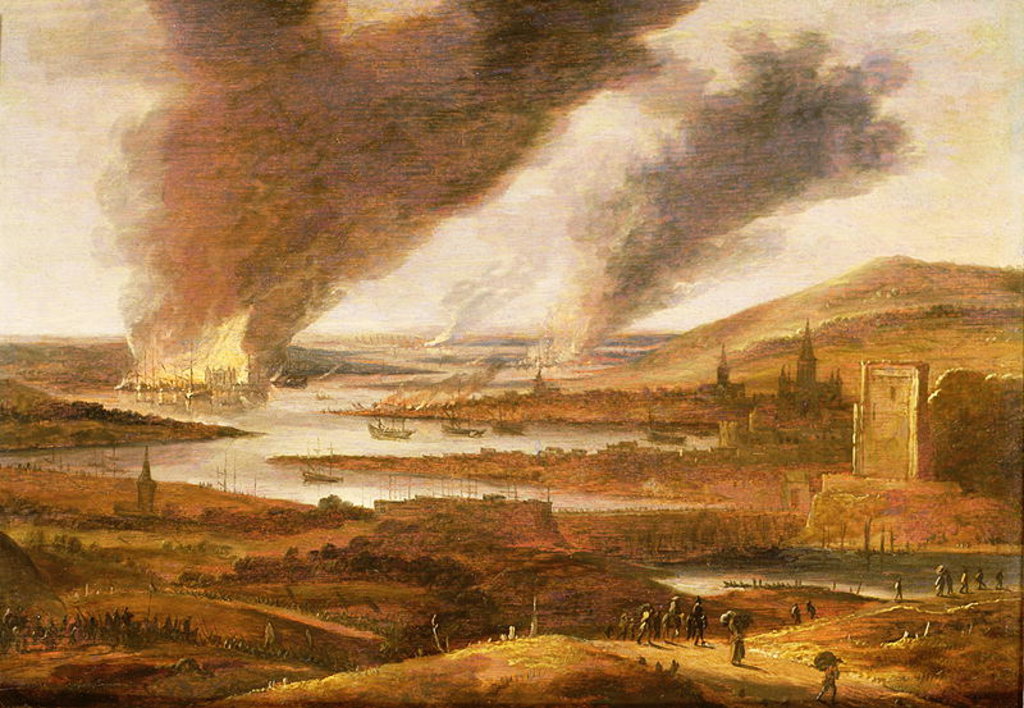 Detail of The Dutch in the Medway 1667 by Willem Schellinks