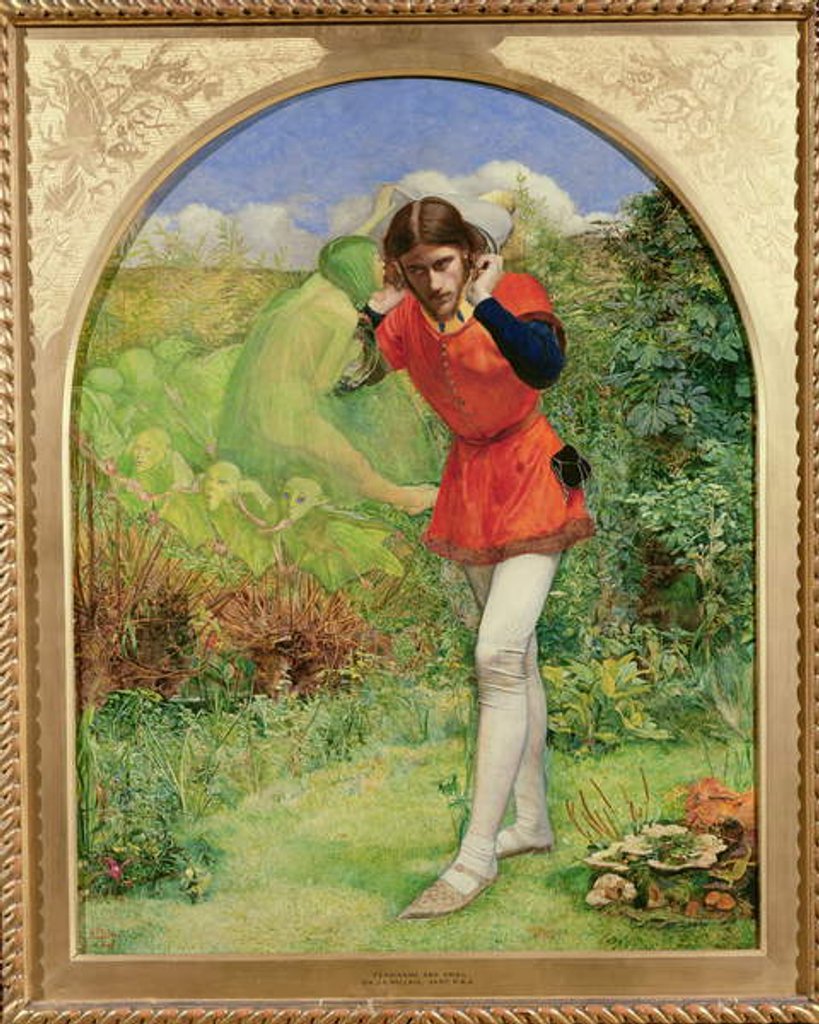 Detail of Ferdinand Lured by Ariel, 1849-50 by John Everett Millais