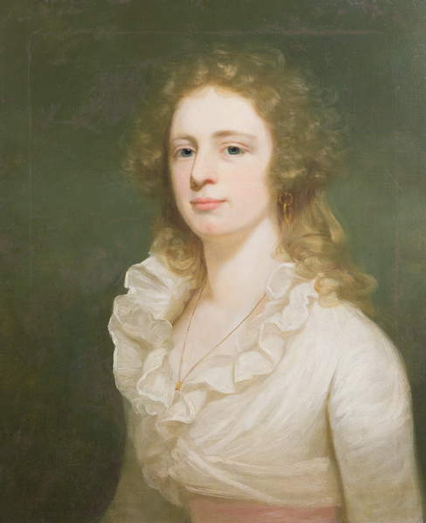 Detail of Portrait of Miss Law by George Romney