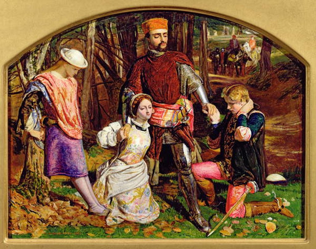 Detail of Valentine Rescuing Silvia from Proteus, 1851 by William Holman Hunt