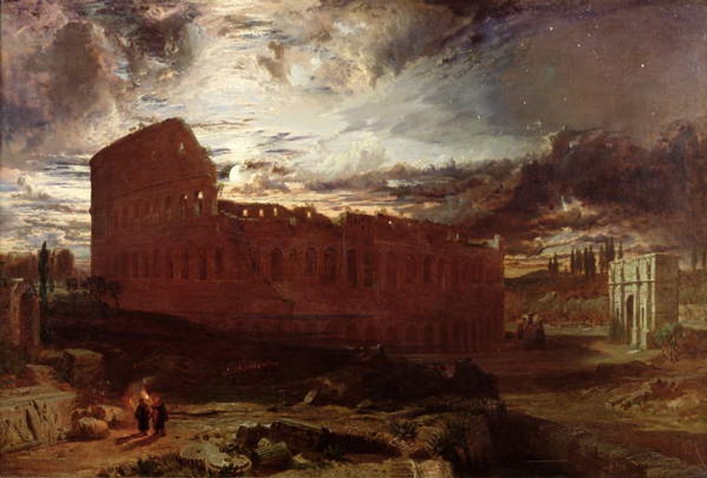 Detail of The Colosseum, Rome, 1860 by Frederick Lee Bridell