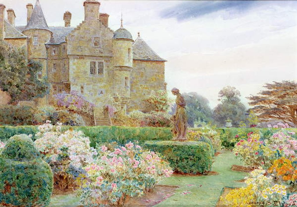 Detail of The Rose Garden, Balcaskie by George Samuel Elgood