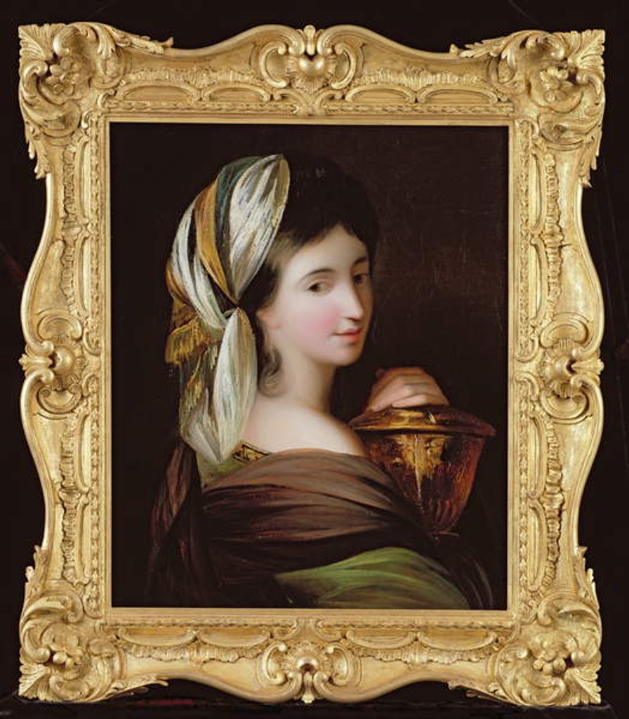 Detail of Portrait of a Lady in Eastern Dress, c.1890 by English School