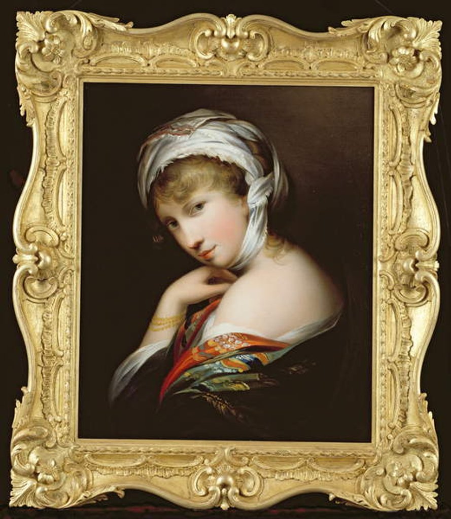 Detail of Portrait of a Lady in Eastern Dress, c.1890 by English School