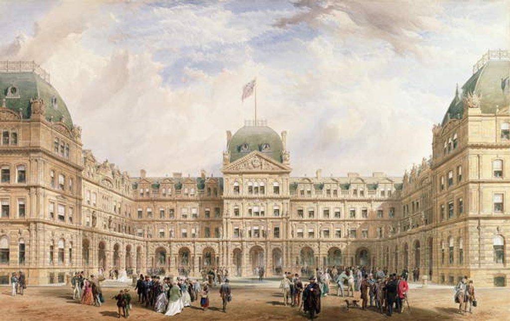 Detail of View of the Quadrangle of the New Liverpool Exchange by Thomas Wyatt Wyatt