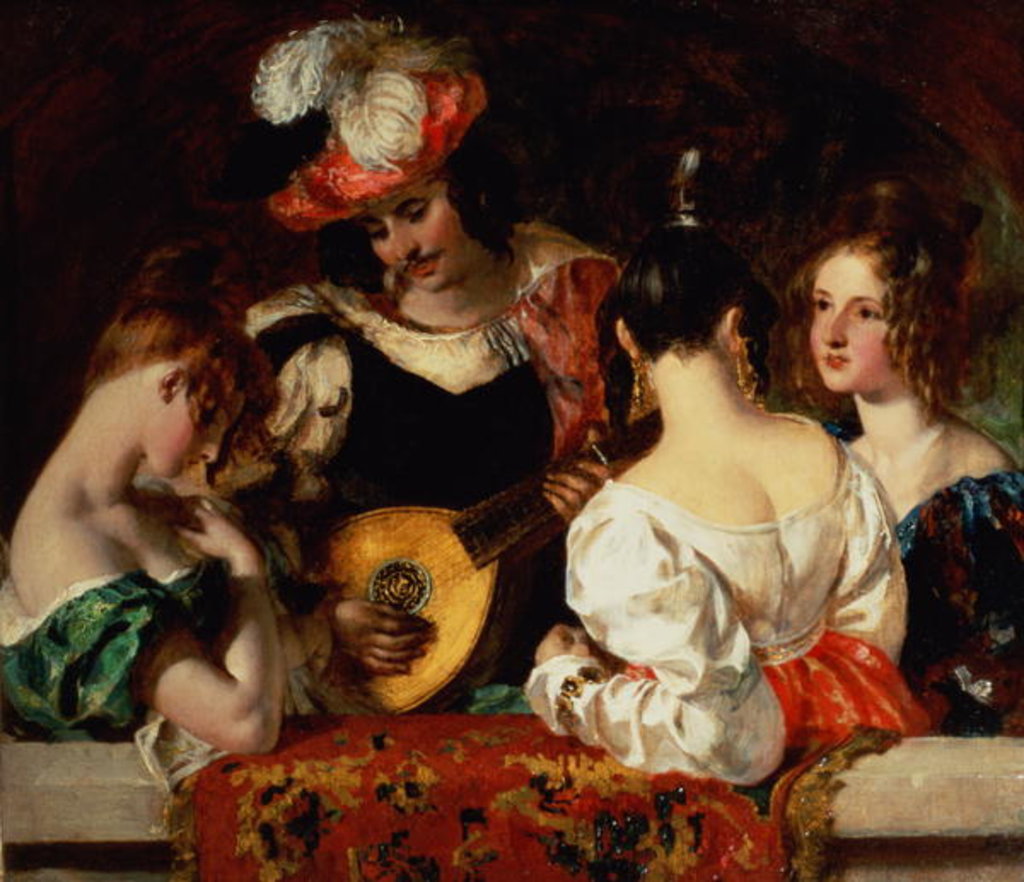 Detail of The Lute Player by William Etty