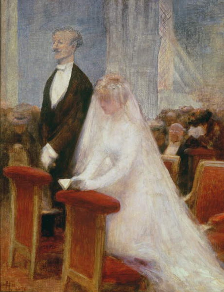 Detail of The Wedding by Albert Guillaume