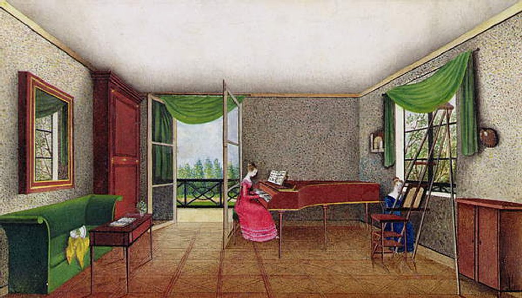 Detail of A Russian Interior by Micheline Blenarska