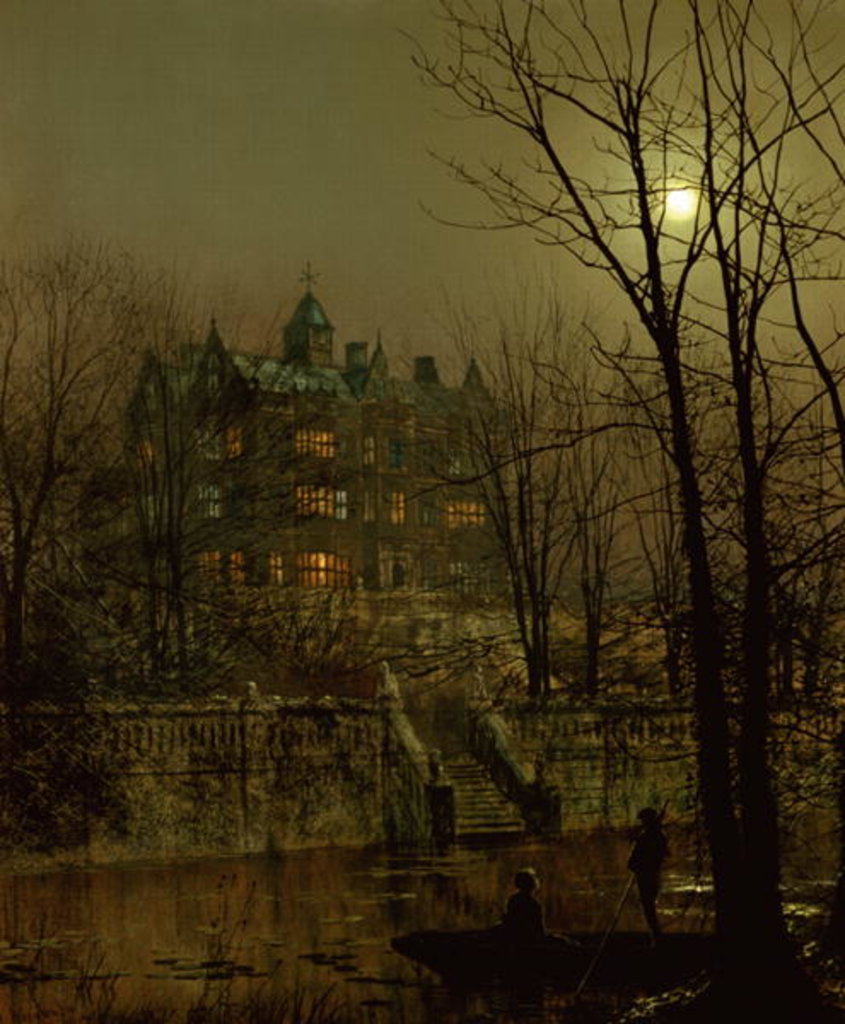 Detail of Knostrop Old Hall, Leeds, 1883 by John Atkinson Grimshaw