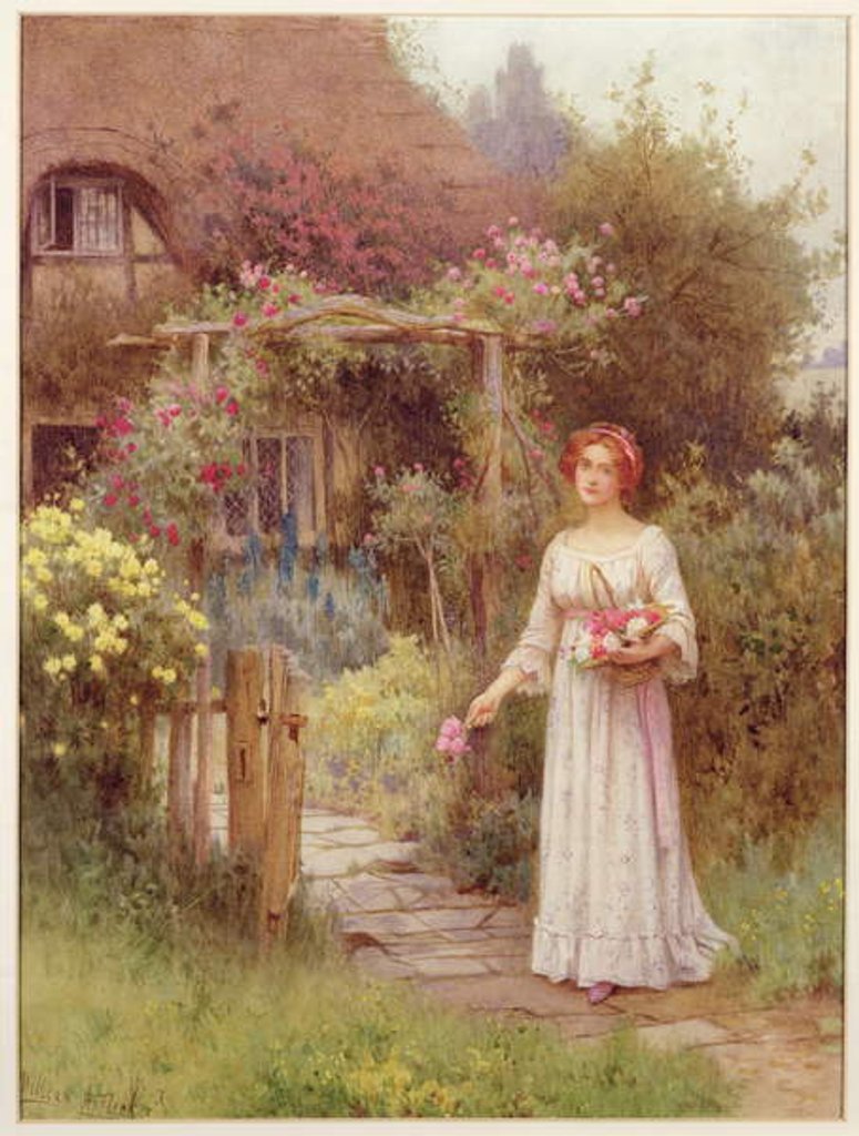 Detail of At the Garden Gate by William Affleck