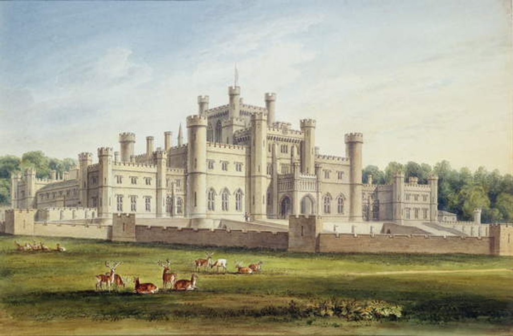 Detail of North East View of Lowther Castle, Westmoreland, Seat of the Earl of Lonsdale, 1814 by John Buckler