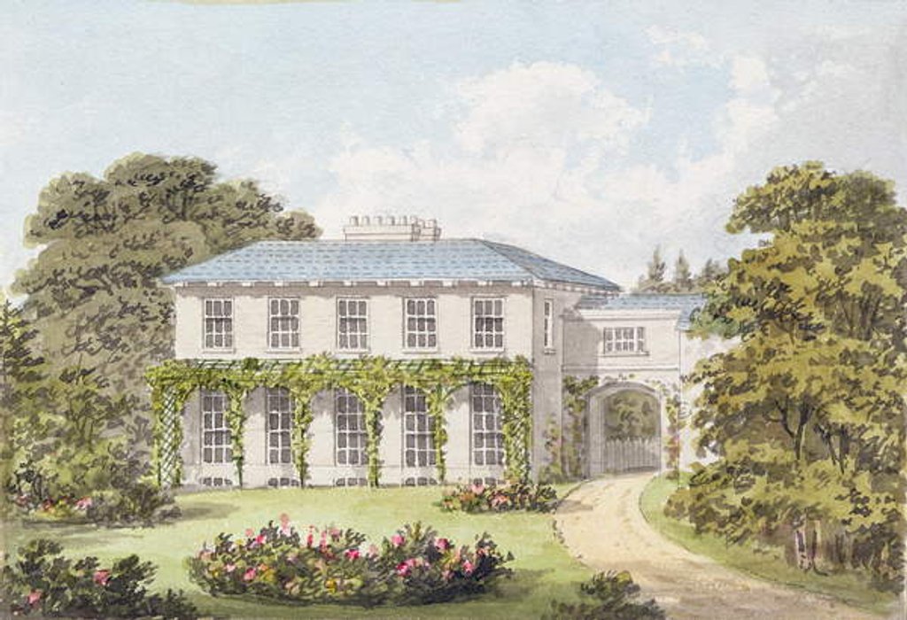 Detail of Design for the South Front of a House on Clapham Common for William Holme by Humphry Repton