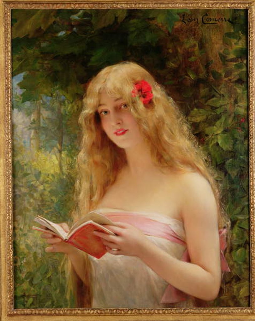 Detail of La Belle Liseuse by Leon Francois Comerre