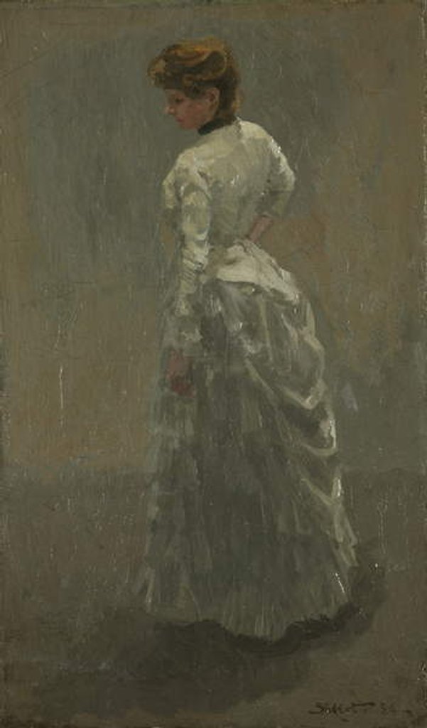Detail of The Grey Dress, 1884 by Walter Richard Sickert