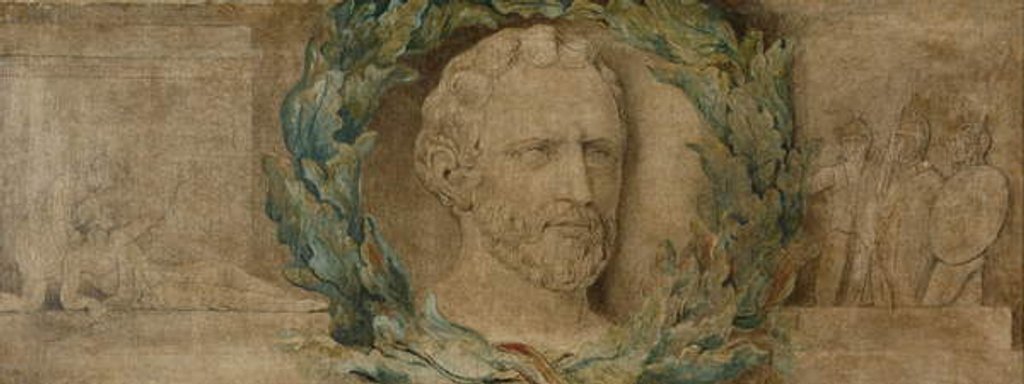 Detail of Demosthenes by William Blake