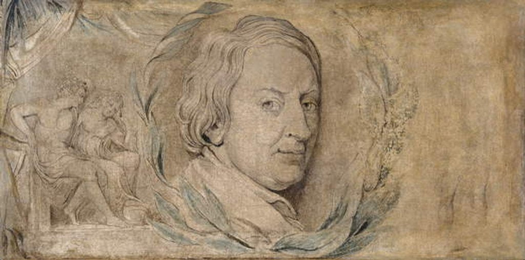 Detail of John Dryden, c.1800 by William Blake