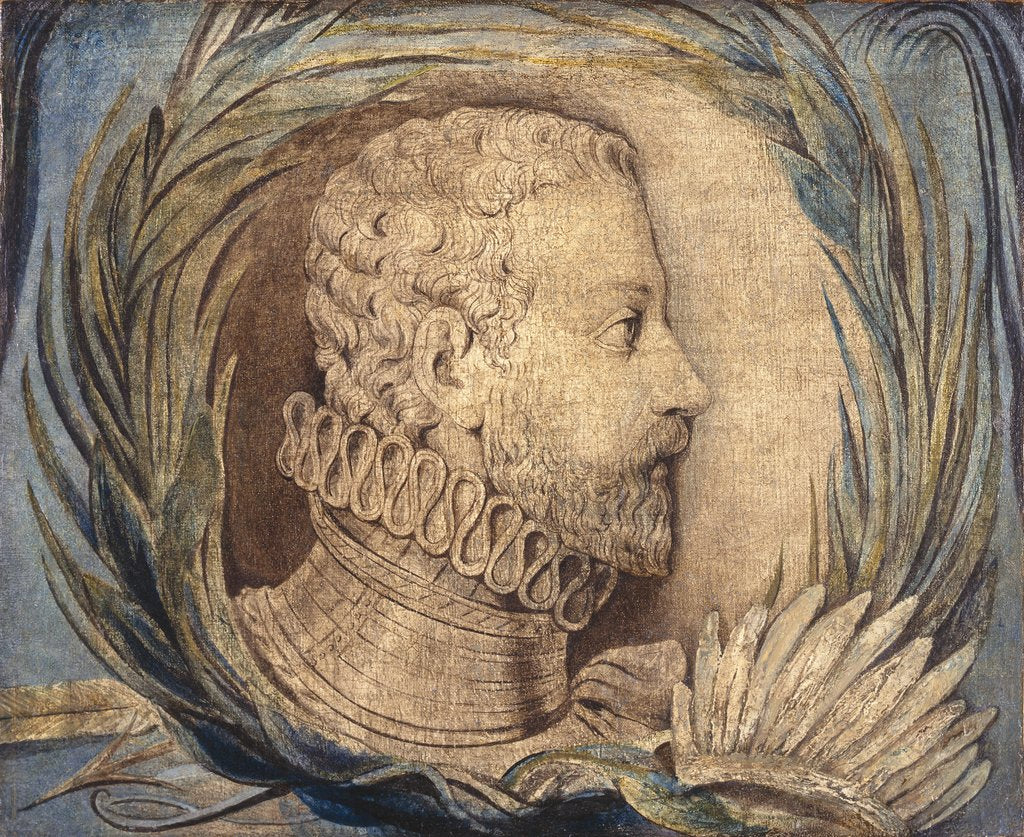 Detail of Alonso de Ercilla y Zúñiga, c.1800 by William Blake