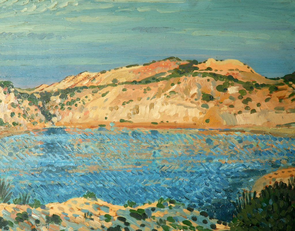 Detail of The Blue Pool, 1911 by Derwent Lees
