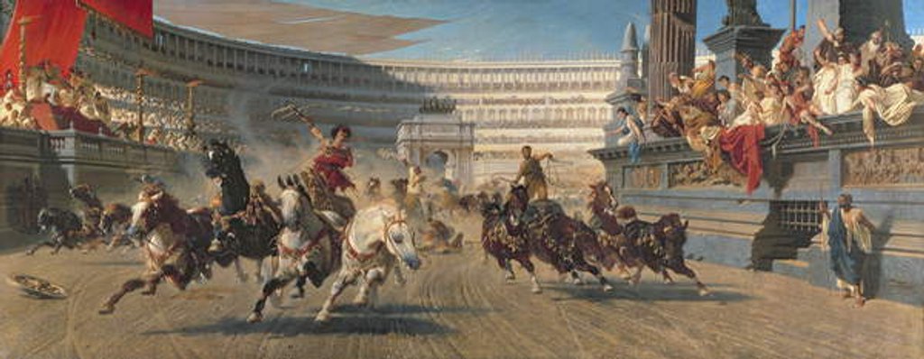 Detail of Le Chariot Race, c.1882 by Alexander von Wagner