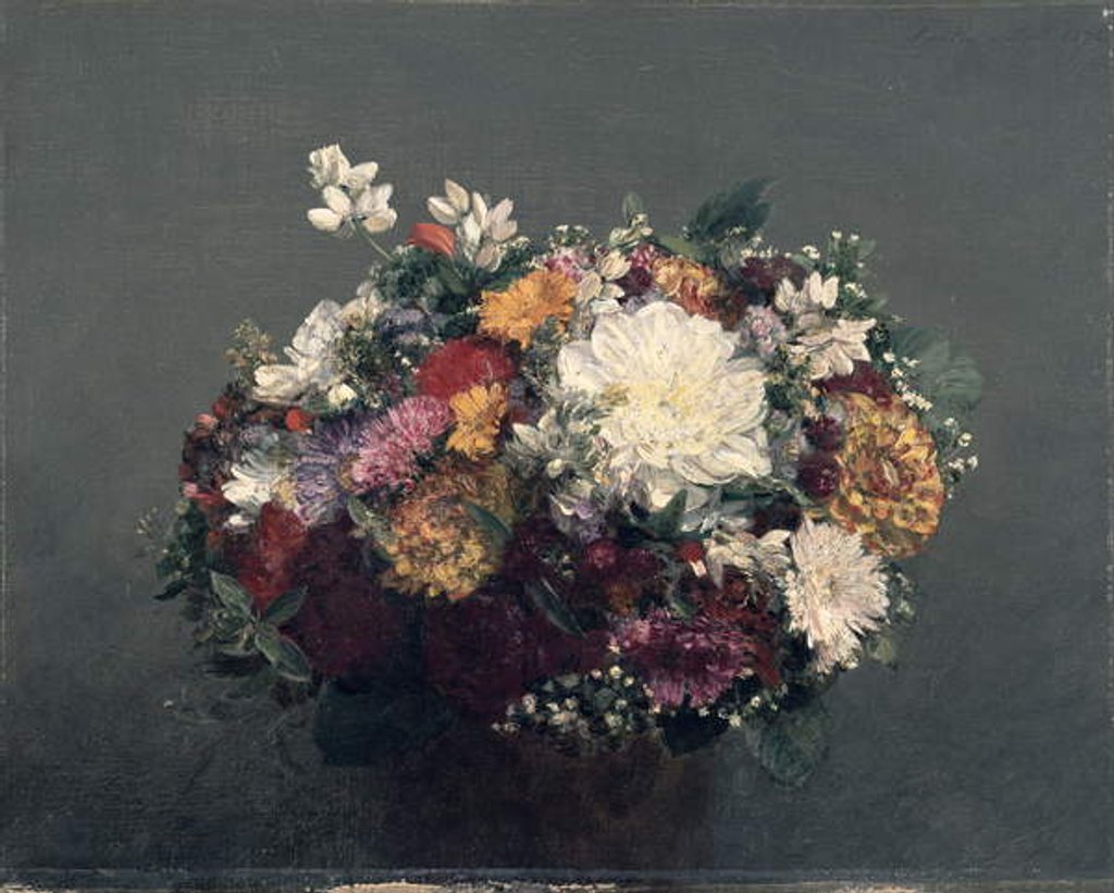 Detail of Flowers, 1872 by Theodore Fantin-Latour