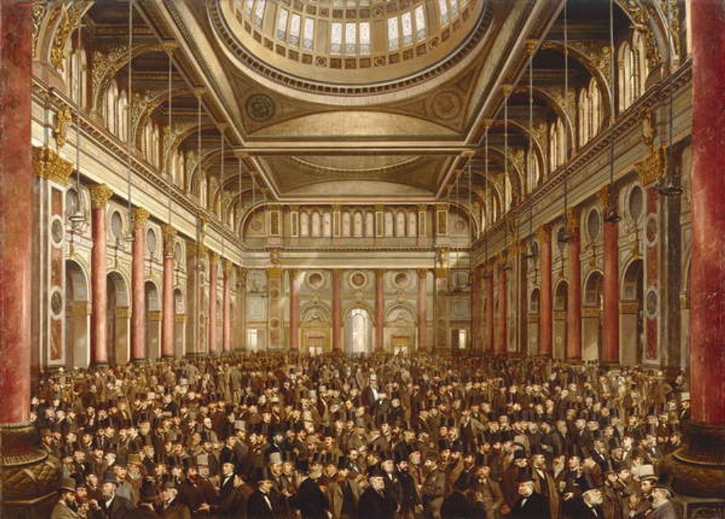 Detail of Interior of the Manchester Exchange, 1877 by Frederick and Saunders H.L. Sargent