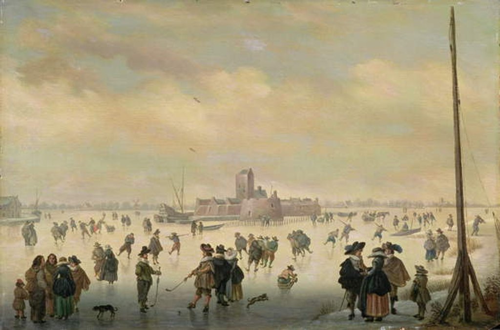 Detail of Skating Scene by Antoni Verstralen