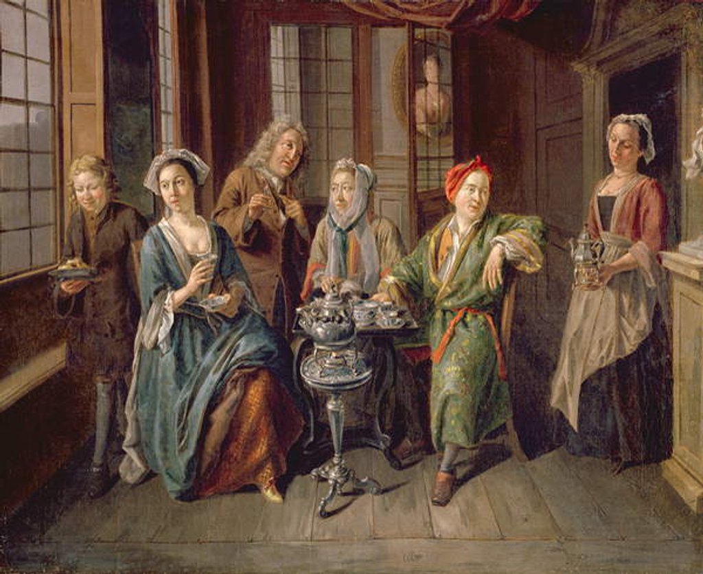 Detail of A Tea Party, c.1720 by Joseph van Aken