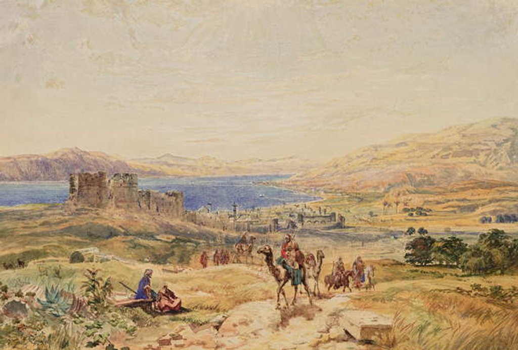 Detail of Tiberias on the Sea of Galilee, c.1850 by Samuel Bough
