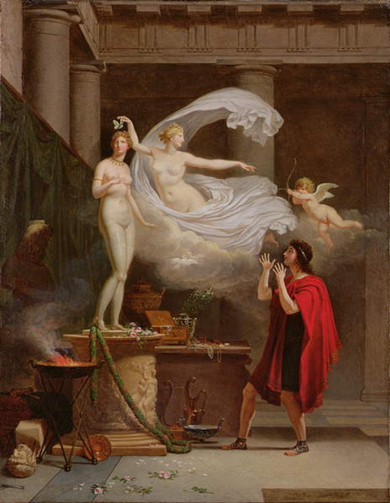 Detail of Pygmalion and Galatea, 1797 by Louis Gauffier