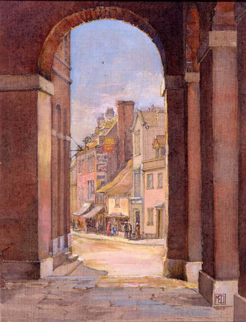 Detail of South Street, Port-Bredy, 1925 by Mary Elizabeth Dawson