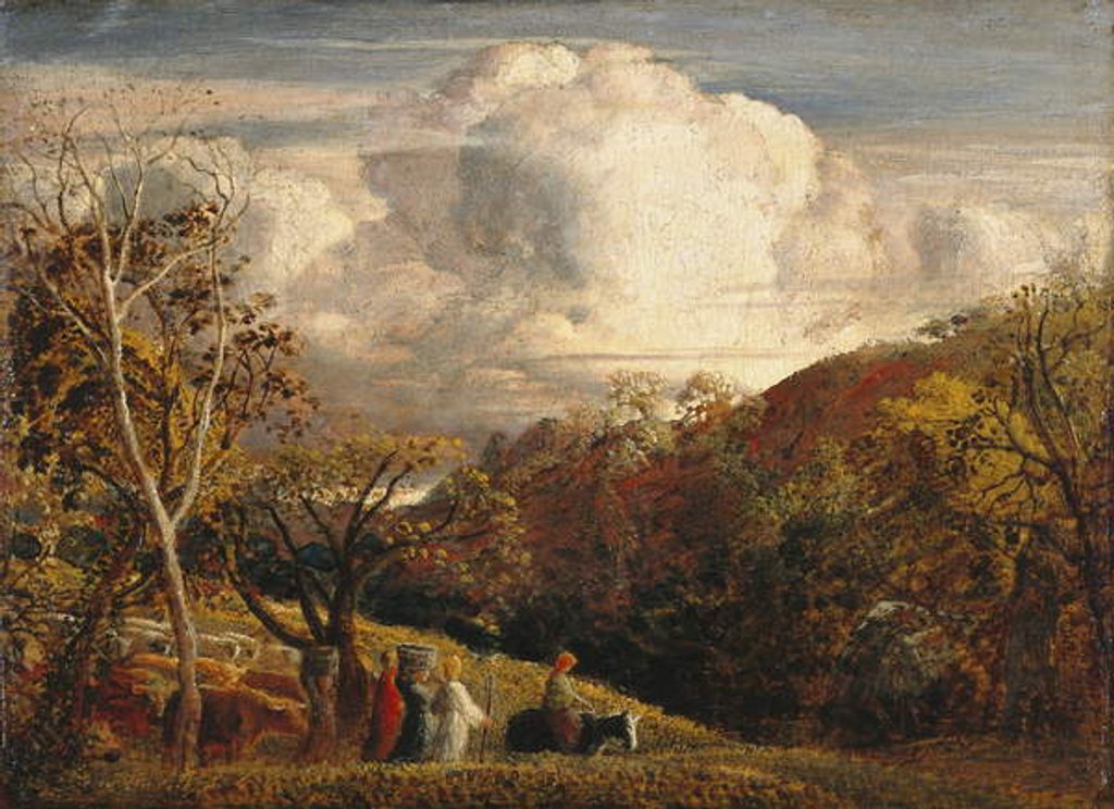 Detail of The Bright Cloud, 1833-34 by Samuel Palmer
