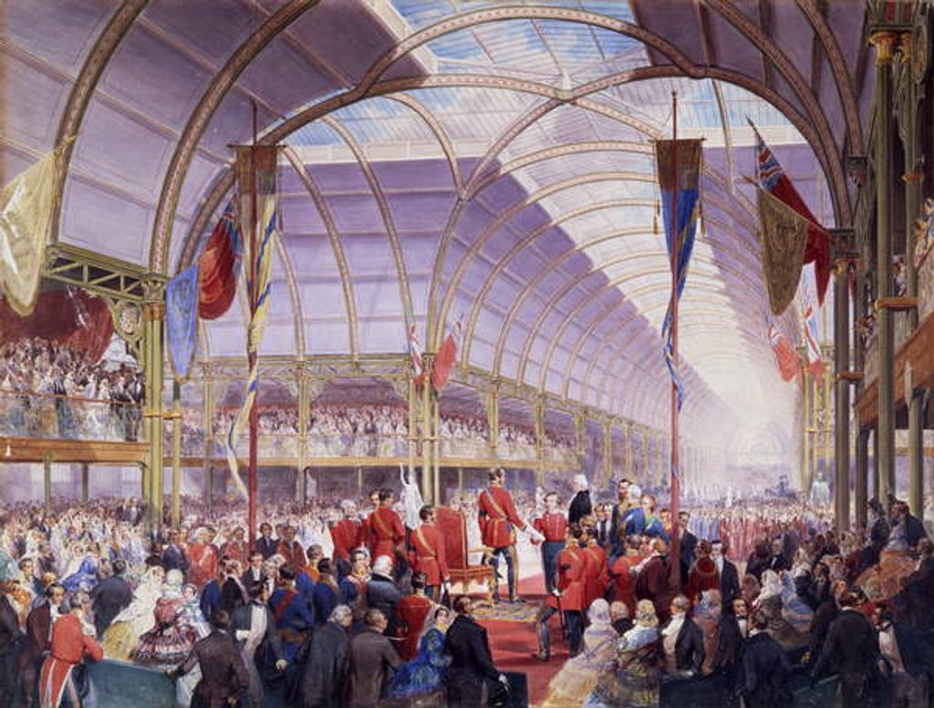 Detail of Sir Thomas Fairbairn handing over the address to the Prince Consort at the Art Treasures Exhibition, Manchester, May 1857 by Louis Haghe