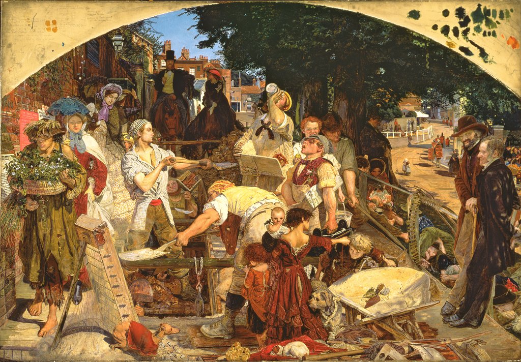Detail of Work, 1852-65 by Ford Madox Brown