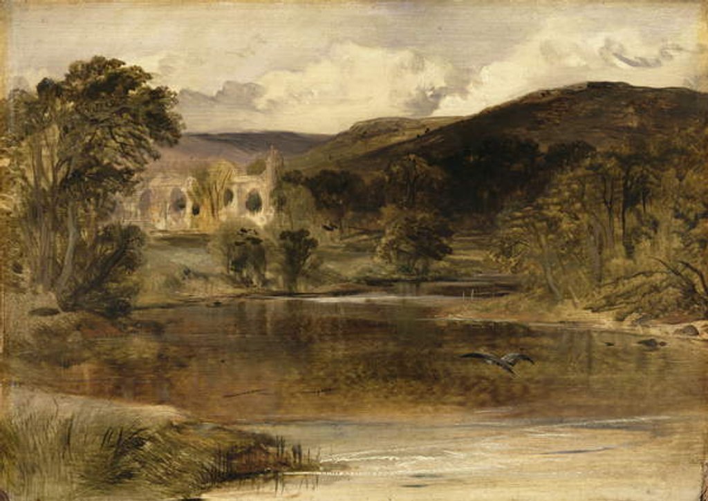 Detail of Bolton Abbey, Yorkshire by Edwin Landseer