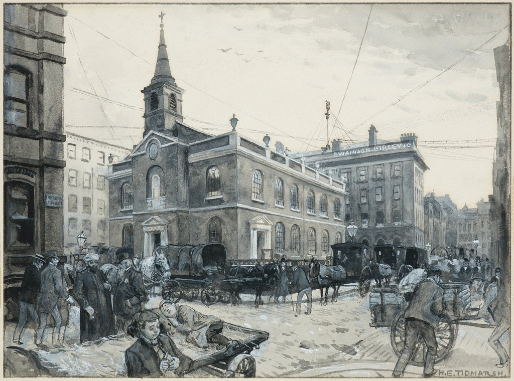 Detail of St. James, Manchester by Henry Edward Tidmarsh