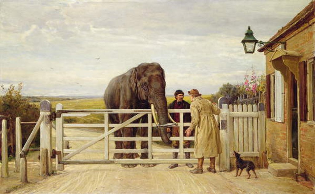 Detail of The Disputed Toll, 1875 by Heywood Hardy