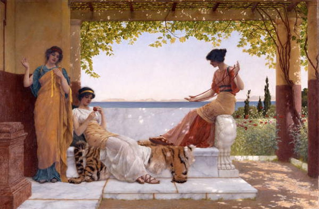 Detail of On the Balcony, 1898 by John William Godward