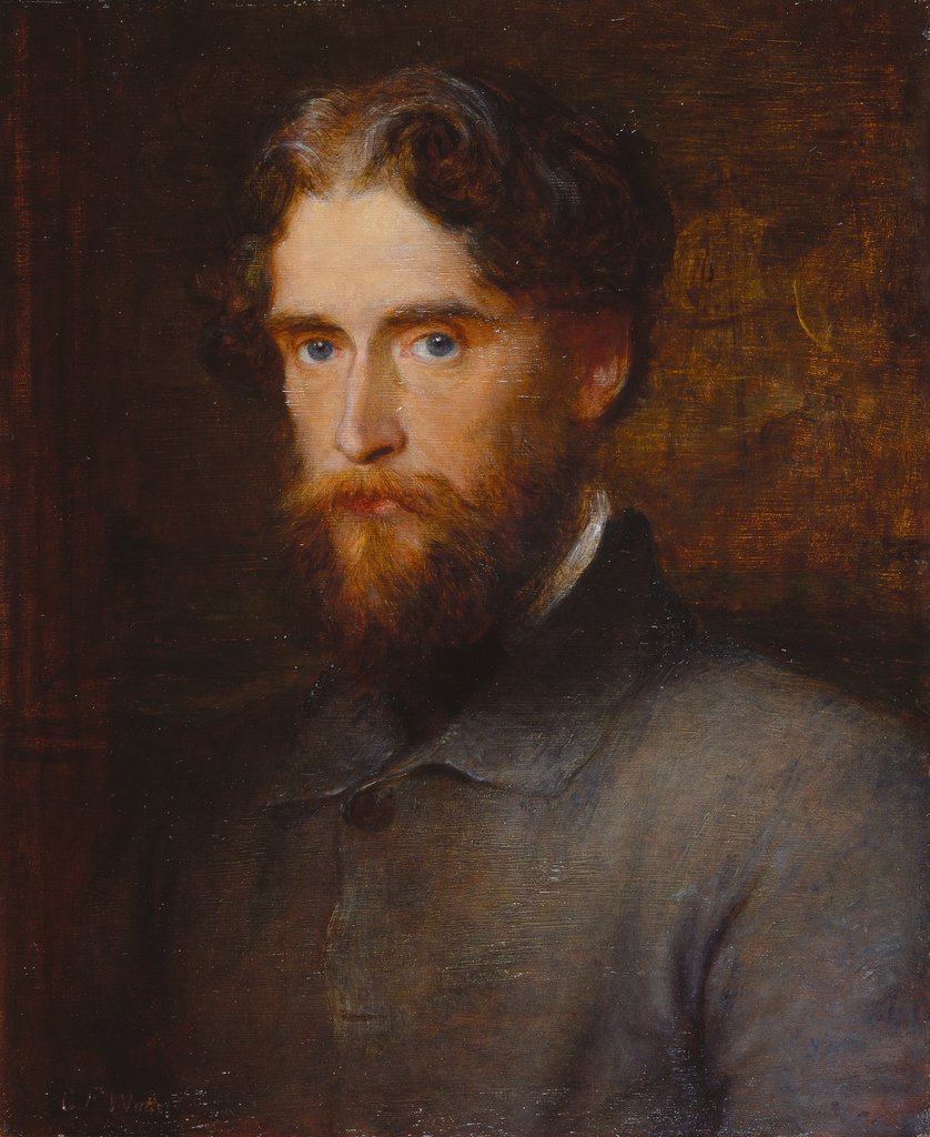 Detail of The Hon John Lothrop Motley, 1861 by George Frederick Watts