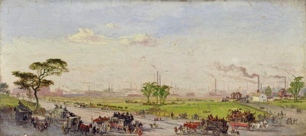 Detail of Manchester from Belle Vue, 1861 by George Danson