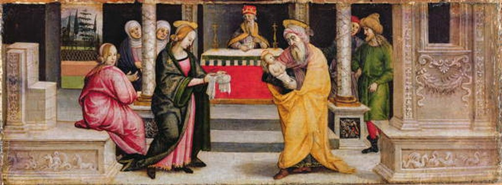 Detail of The Presentation in the Temple, c.1510 by Pietro (follower of) Perugino