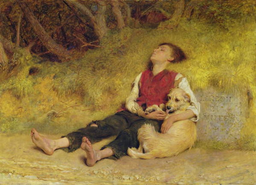 Detail of His Only Friend by Briton Riviere