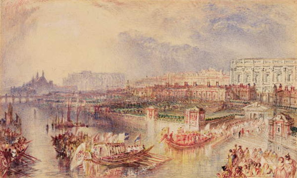 Detail of Whitehall, c.1835 by Joseph Mallord William Turner