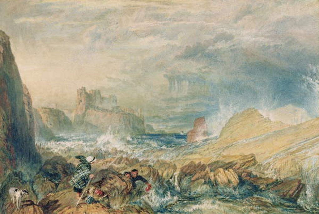 Detail of Tantallon Castle, 1821 by Joseph Mallord William Turner